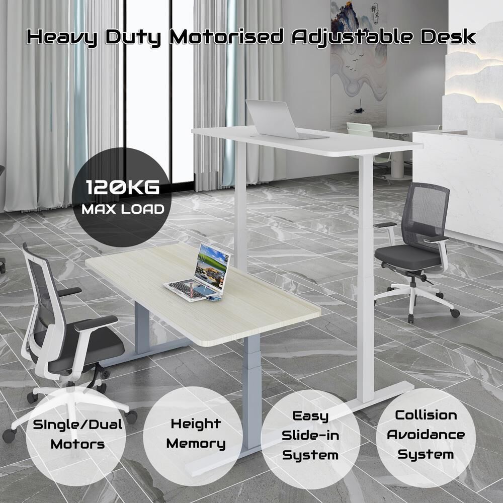 Standing Desk Height Adjustable Sit Stand Motorised Single Motors Frame Top Price
