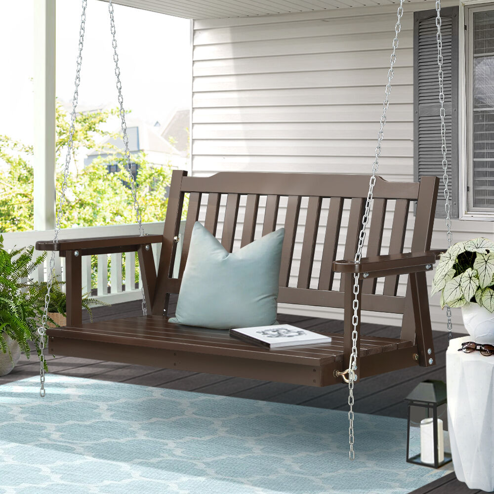 Porch Swing Chair with Chain Garden Bench Outdoor Furniture Wooden Price