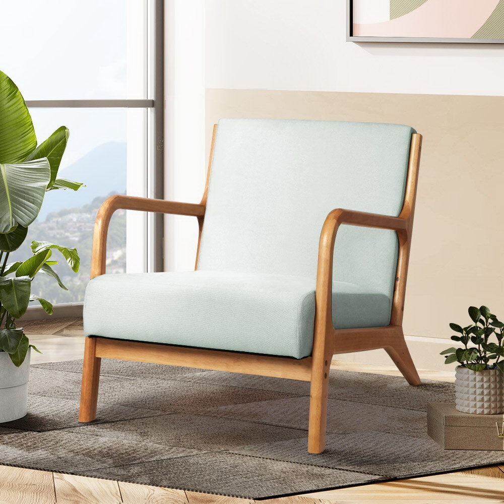 Armchair Lounge Chair Accent Armchairs Couch Sofa Bedroom Wood Price