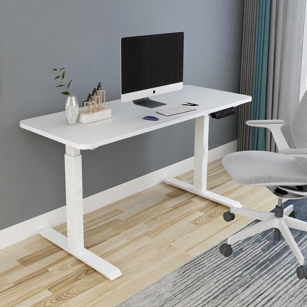 Standing Desk Height Adjustable Sit Stand Motorised Grey Dual Motors Frame Price