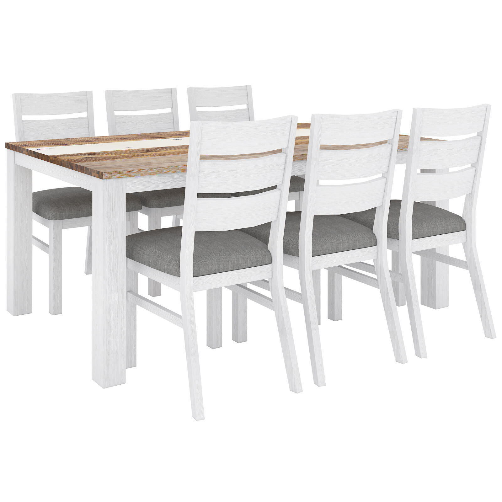 Dining Set Table Chair Solid Acacia Wood Timber - Multi Color Price