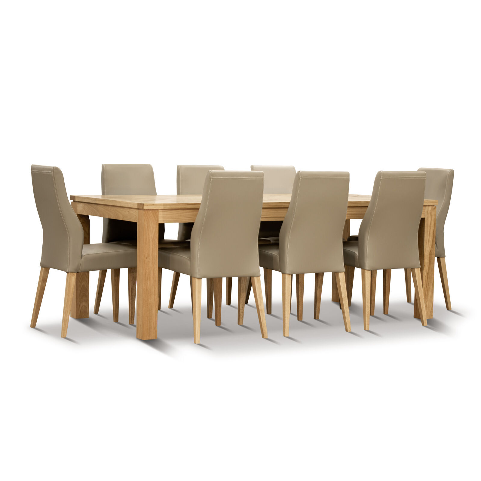 Dining Set Table PU Chair Solid Messmate Timber Price