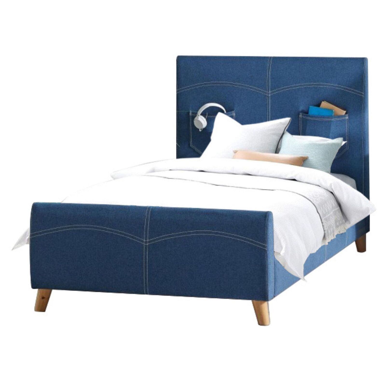 Altamonte Kids Bed Fabric Upholstered Children Kid Timber Frame Price