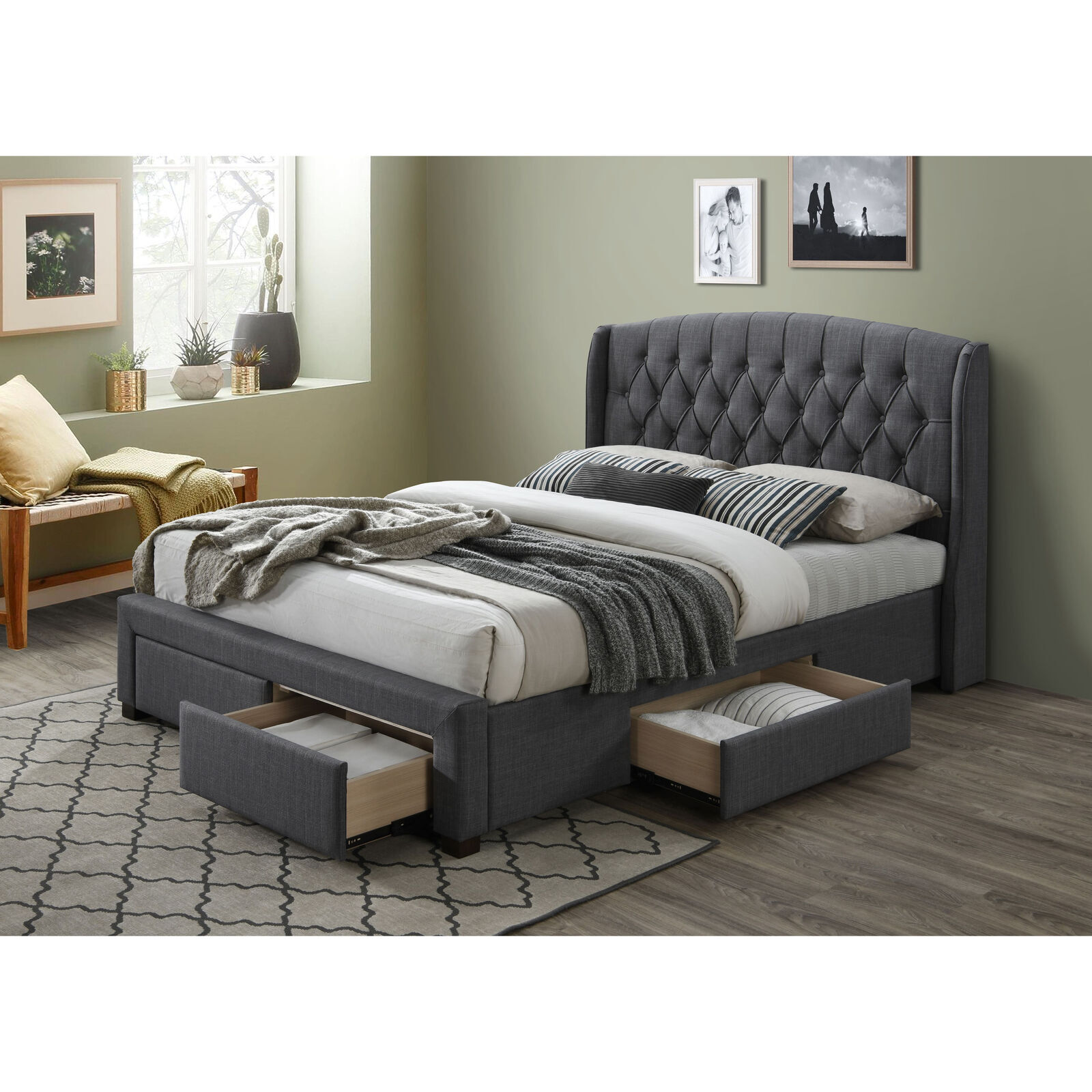 Arbutus Bed Frame Timber Mattress Base With Storage Drawers Price