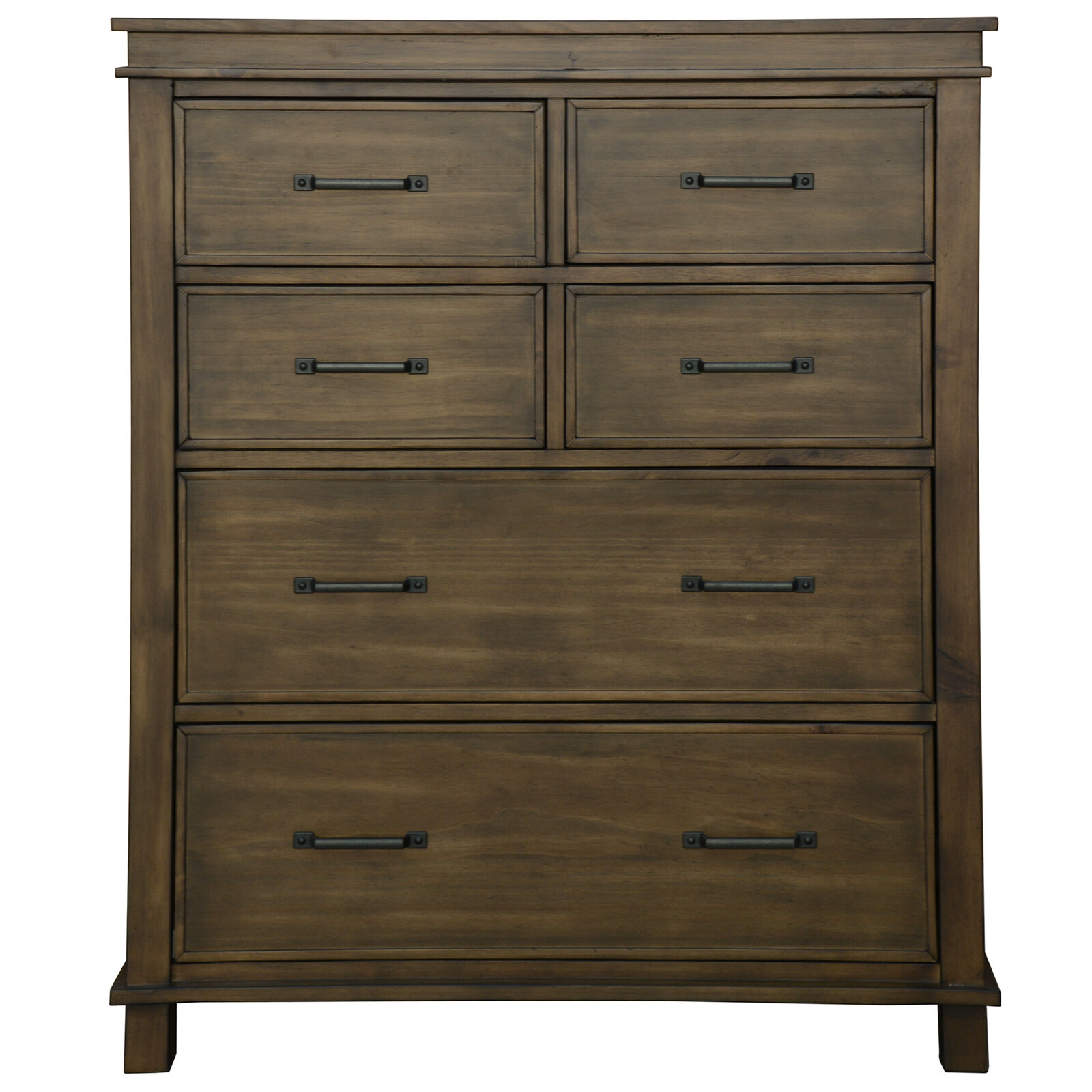 Tallboy Chest of Drawers Solid Pine Wood Bed Storage Cabinet -Rustic Grey Price