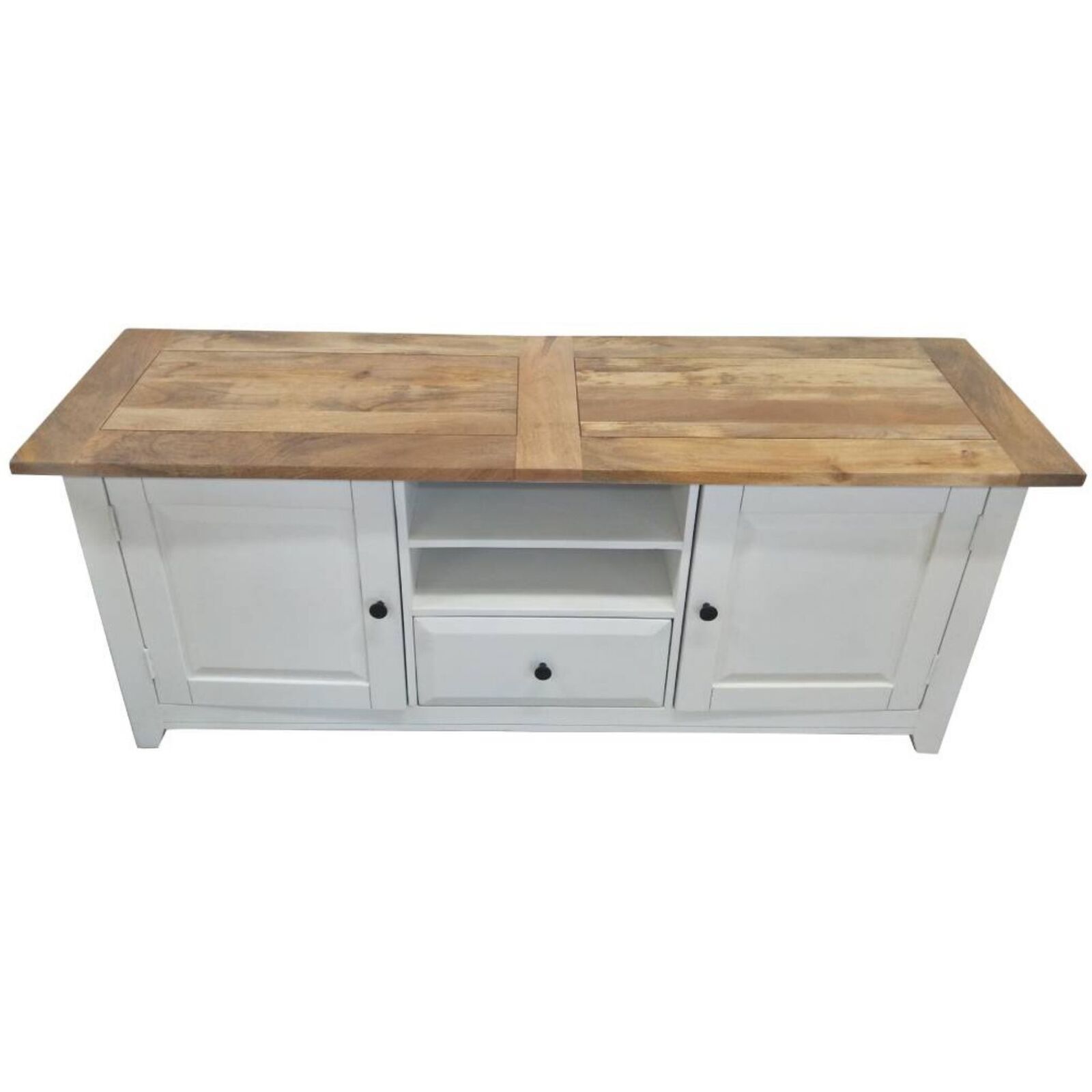 Brenham ETU Entertainment TV Unit 2 Door Mango Wood Farmhouse Furniture Price