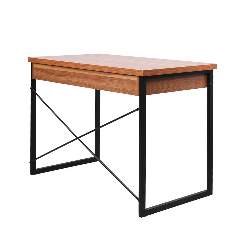 Metal Desk with Drawer - Wooden Top Price