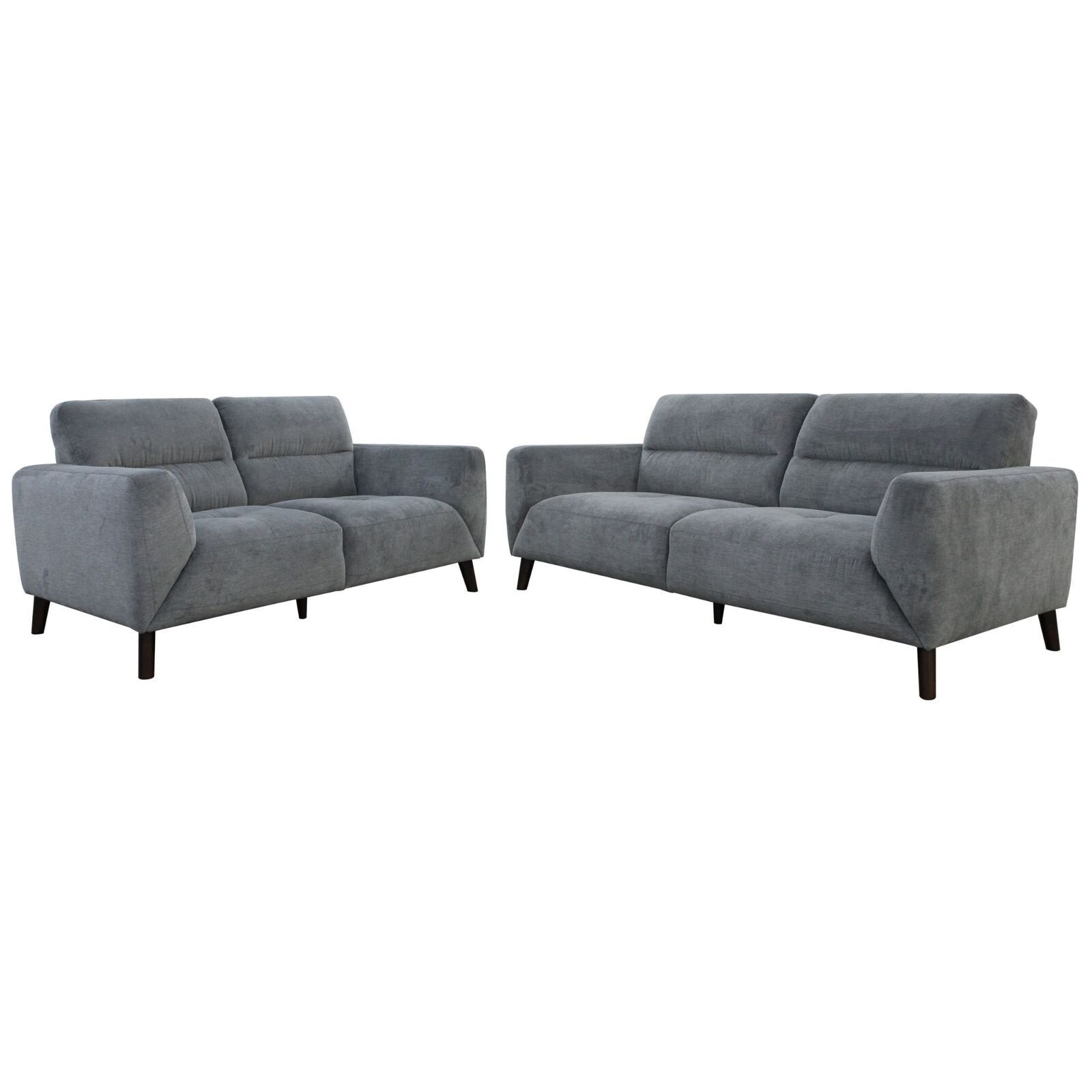 Droylsden Sofa Fabric Uplholstered Lounge Couch - Charcoal Price