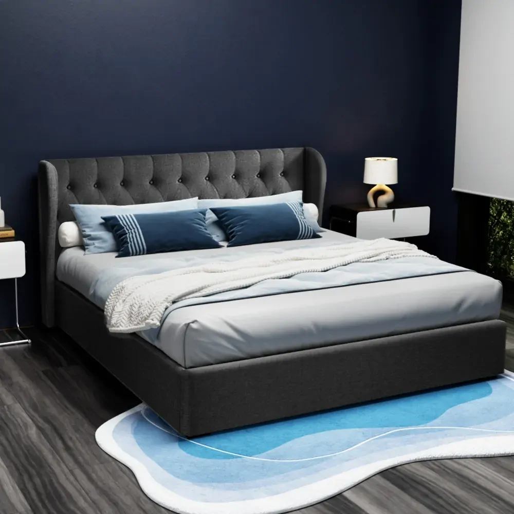 Wallaroo Bed Frame Fabric Gas Lift Storage Price