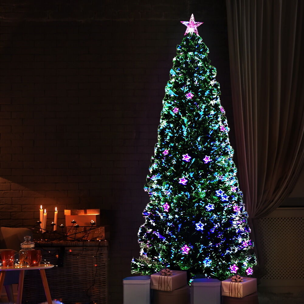 Jingle Jollys Christmas Tree LED Xmas trees with Lights Multi Colour Price