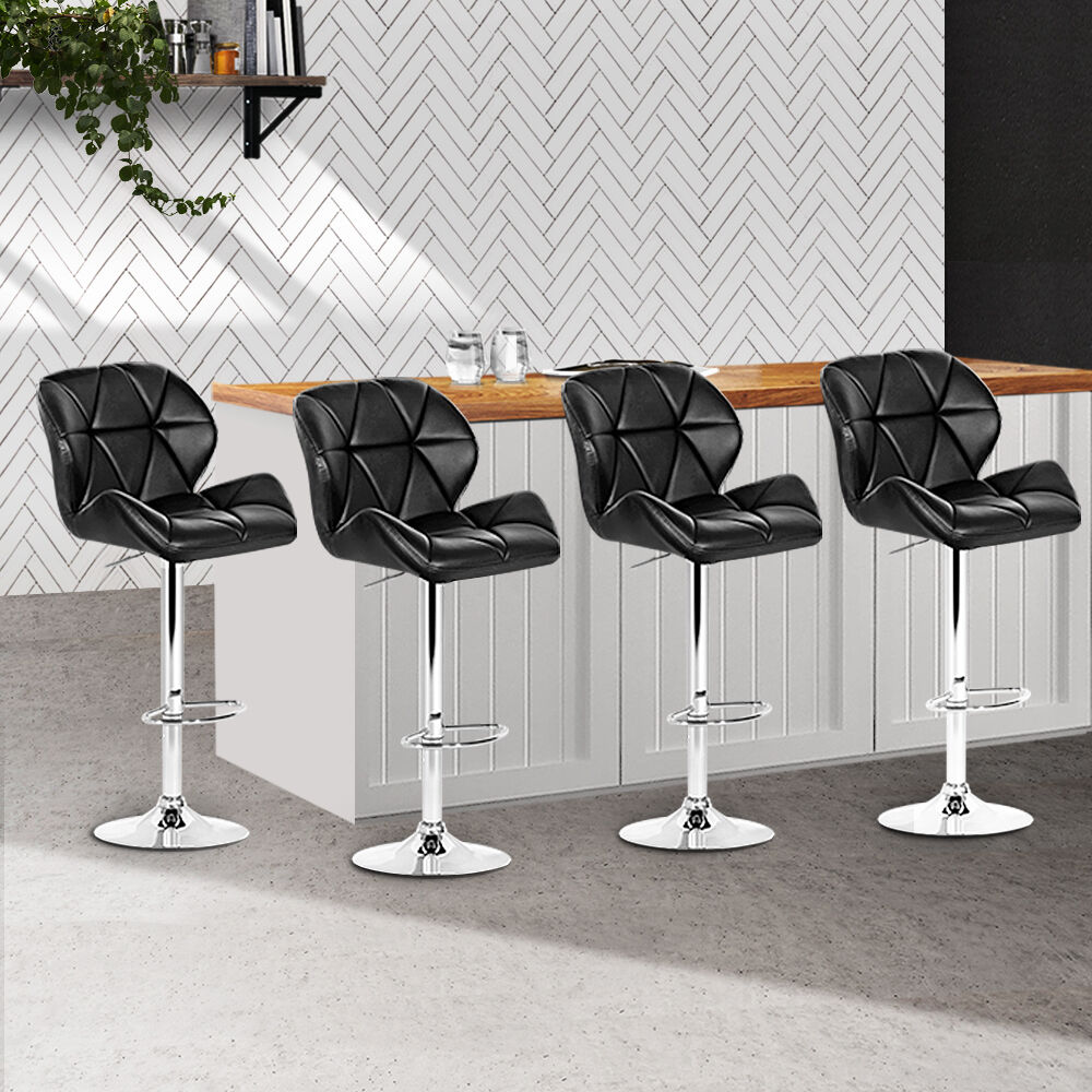 Kitchen Bar Stools - Black and Chrome Price
