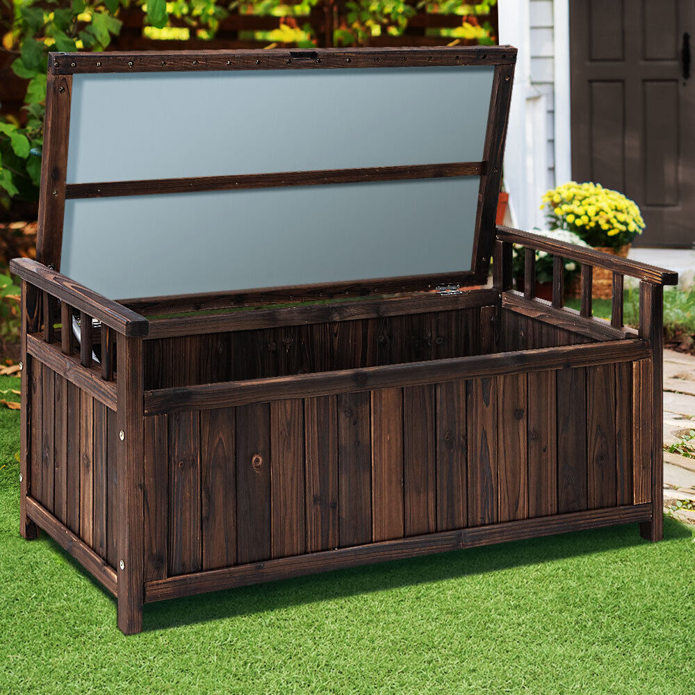 Outdoor Storage Box Wooden Garden Bench Chest Toy Tool Sheds Furniture Price