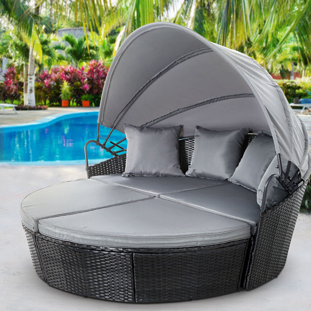 Outdoor Lounge Setting Patio Furniture Sofa Wicker Garden Rattan Set Day Bed Price