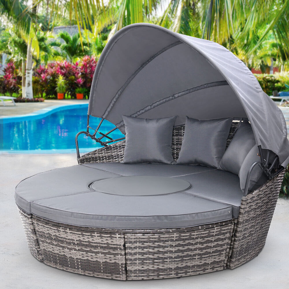 Outdoor Lounge Setting Sofa Patio Furniture Wicker Garden Rattan Set Day Bed Price