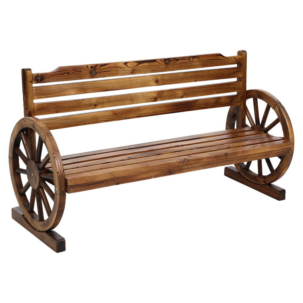 Garden Bench Wooden Wagon Chair Outdoor Furniture Backyard Lounge Price