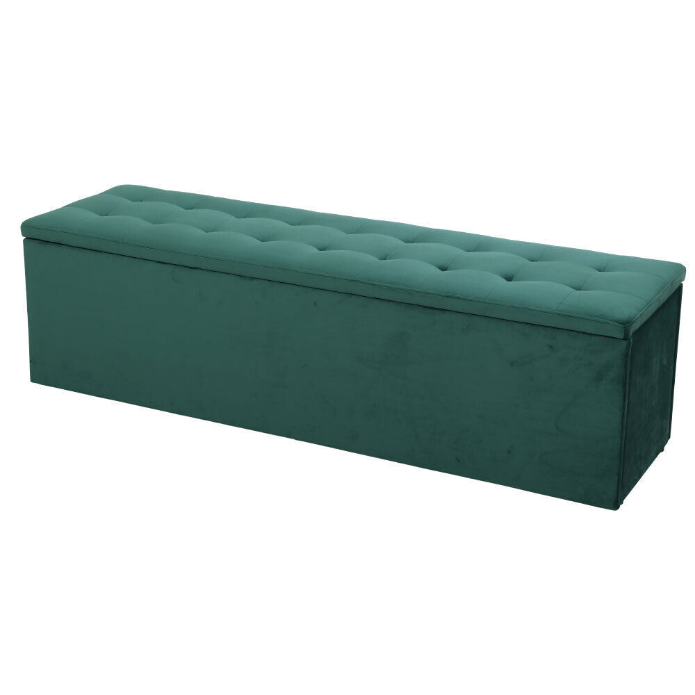 Artiss Storage Ottoman Blanket Box 140cm Linen Dark Grey Price