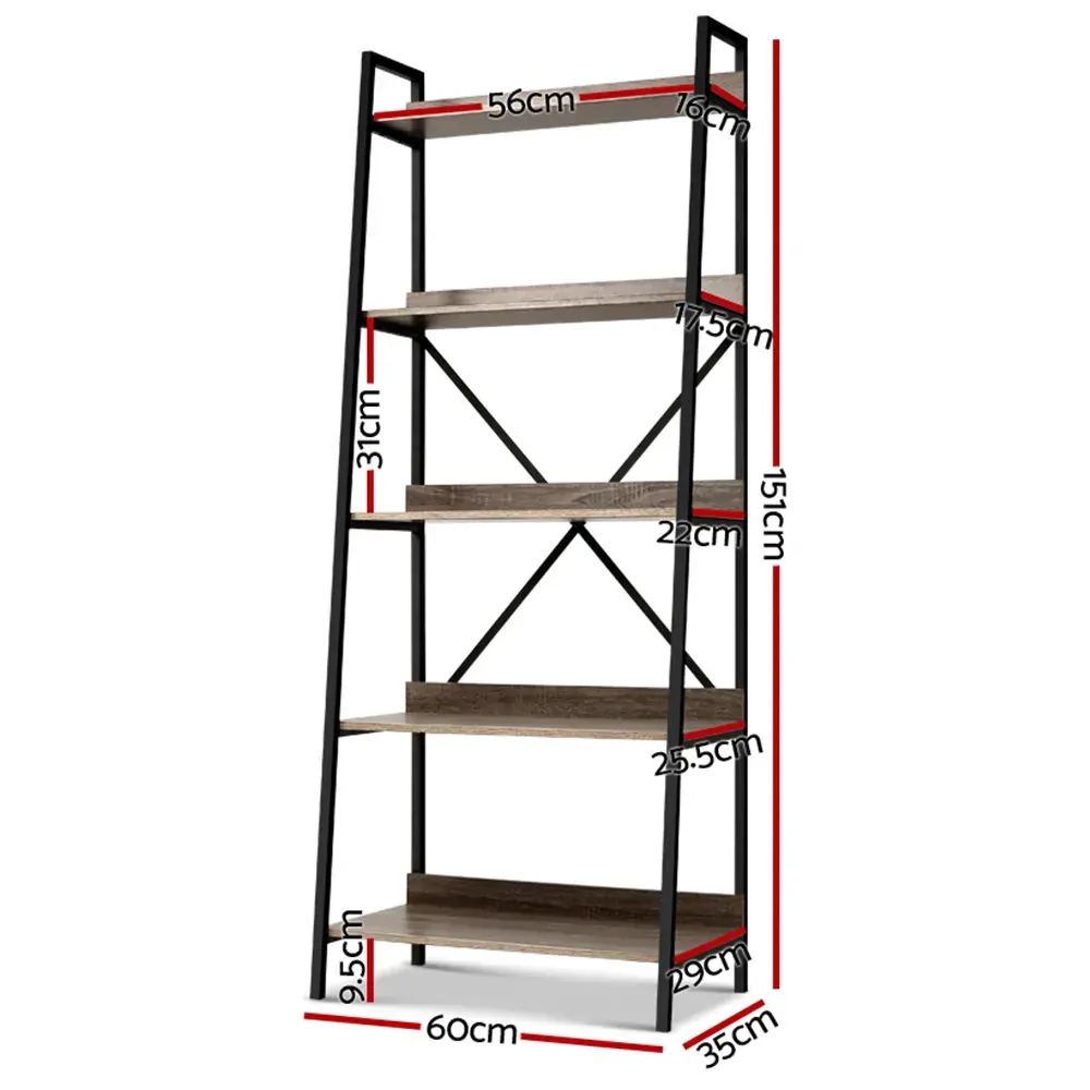 Bookshelf Metal Bookcase Bookshelves Oak Book Shelf Display Storage Price