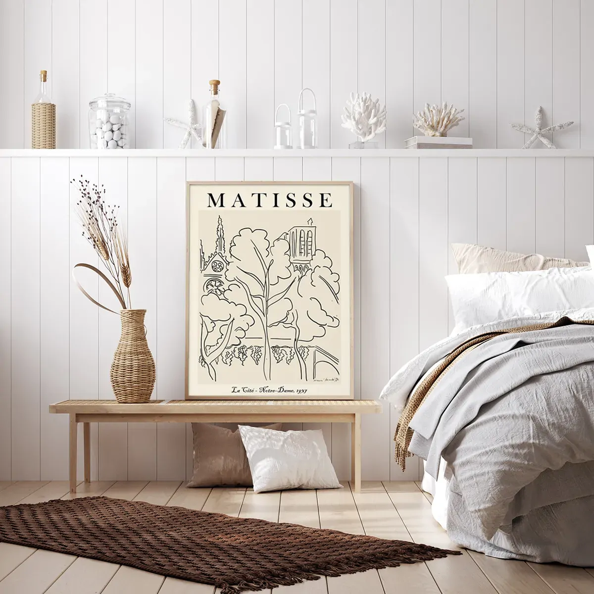 Line Art By Henri Matisse Wood Frame Canvas Wall Art Price