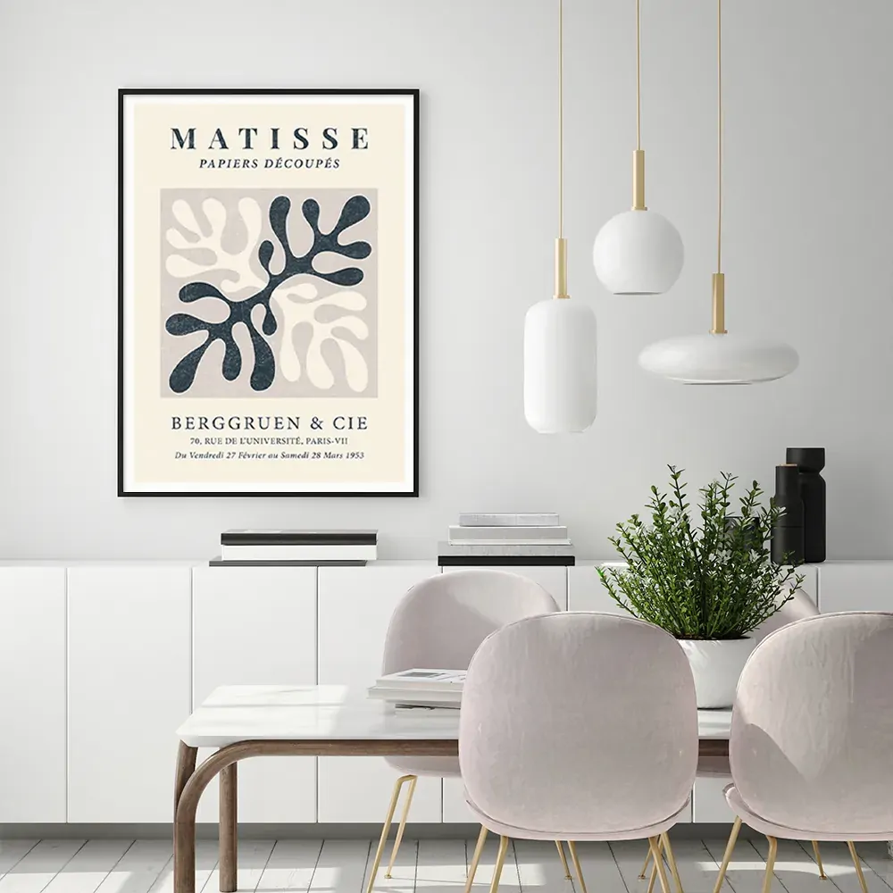 Henri Matisse Black Frame Canvas Wall Art Price