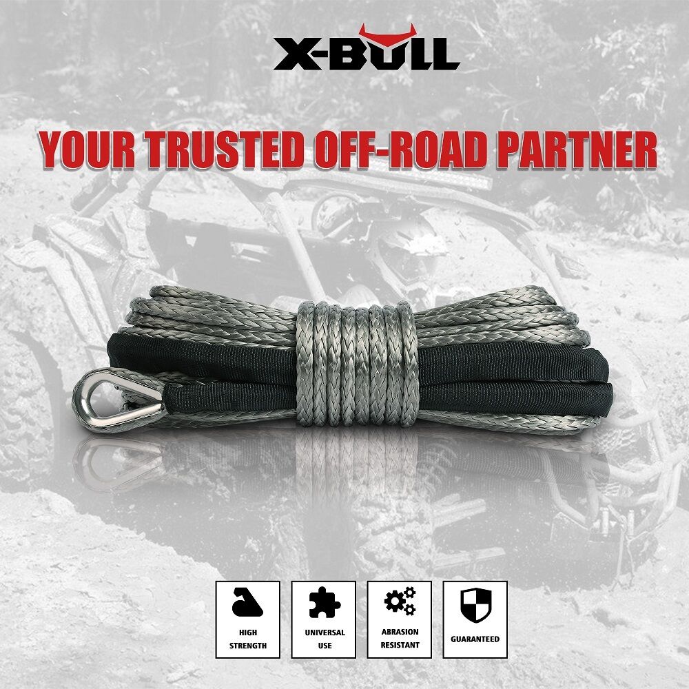 X-BULL Winch Rope Dyneema Synthetic Rope 5.5mm x 13m Tow Recovery Offroad 4wd. Price