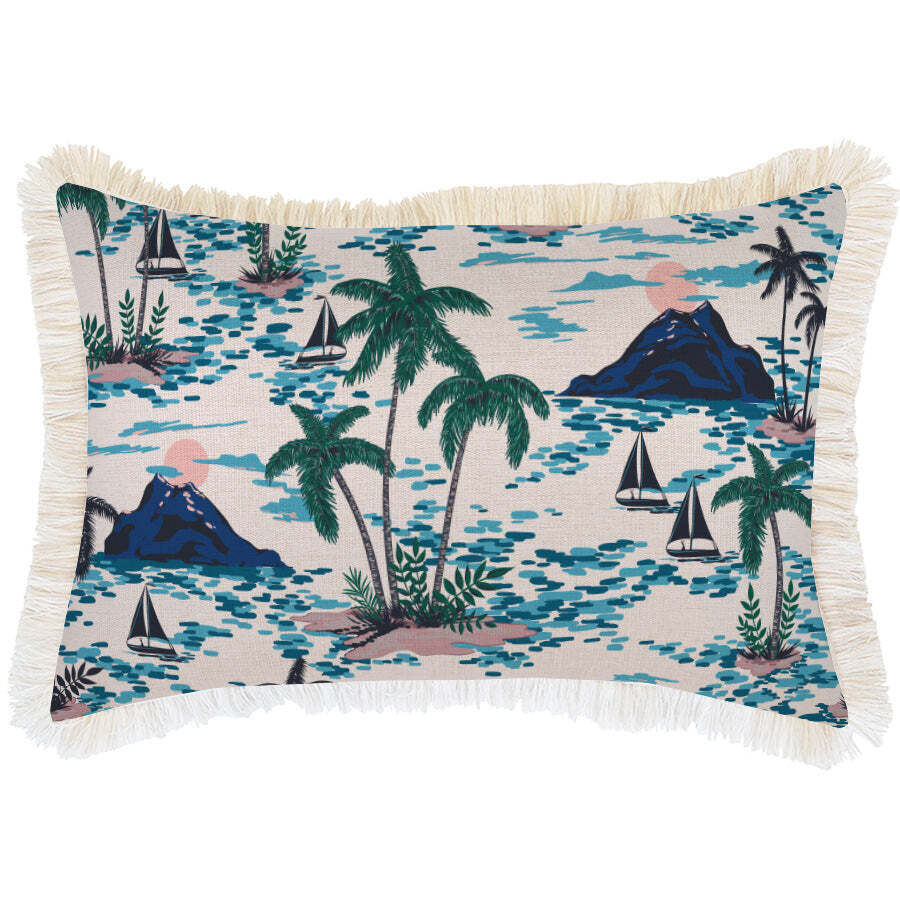 Cushion Cover-Coastal Fringe Natural-Vacation Price