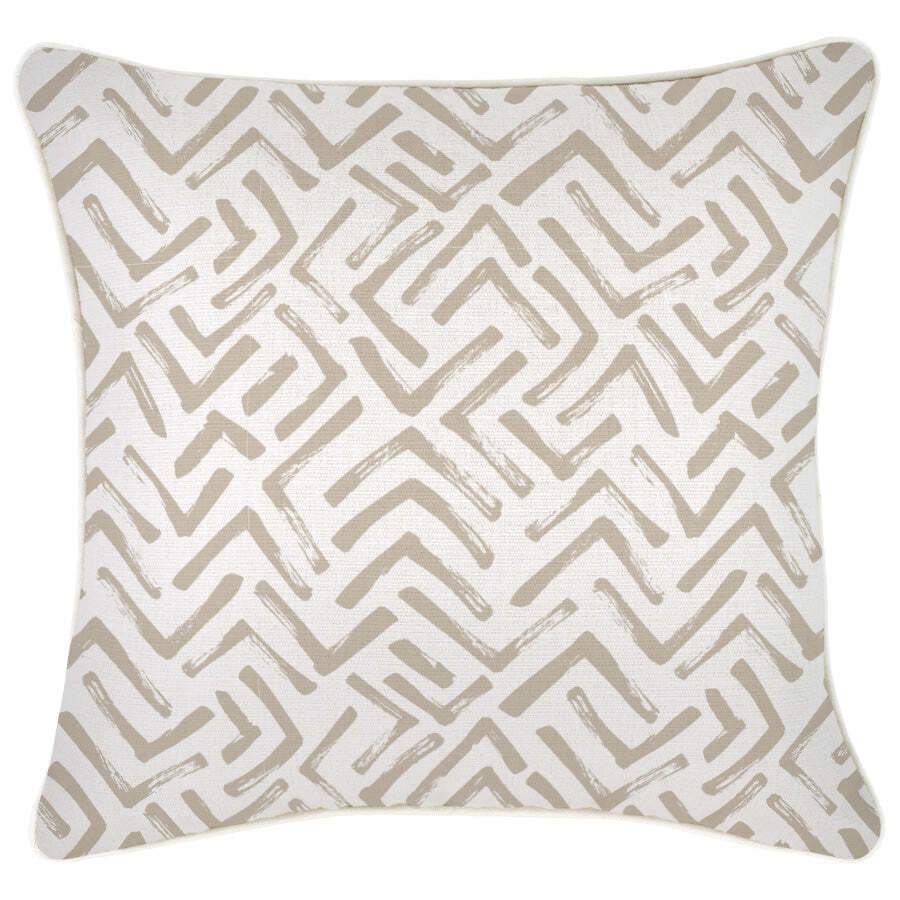 Cushion Cover-With Piping-Tribal-Beige Price