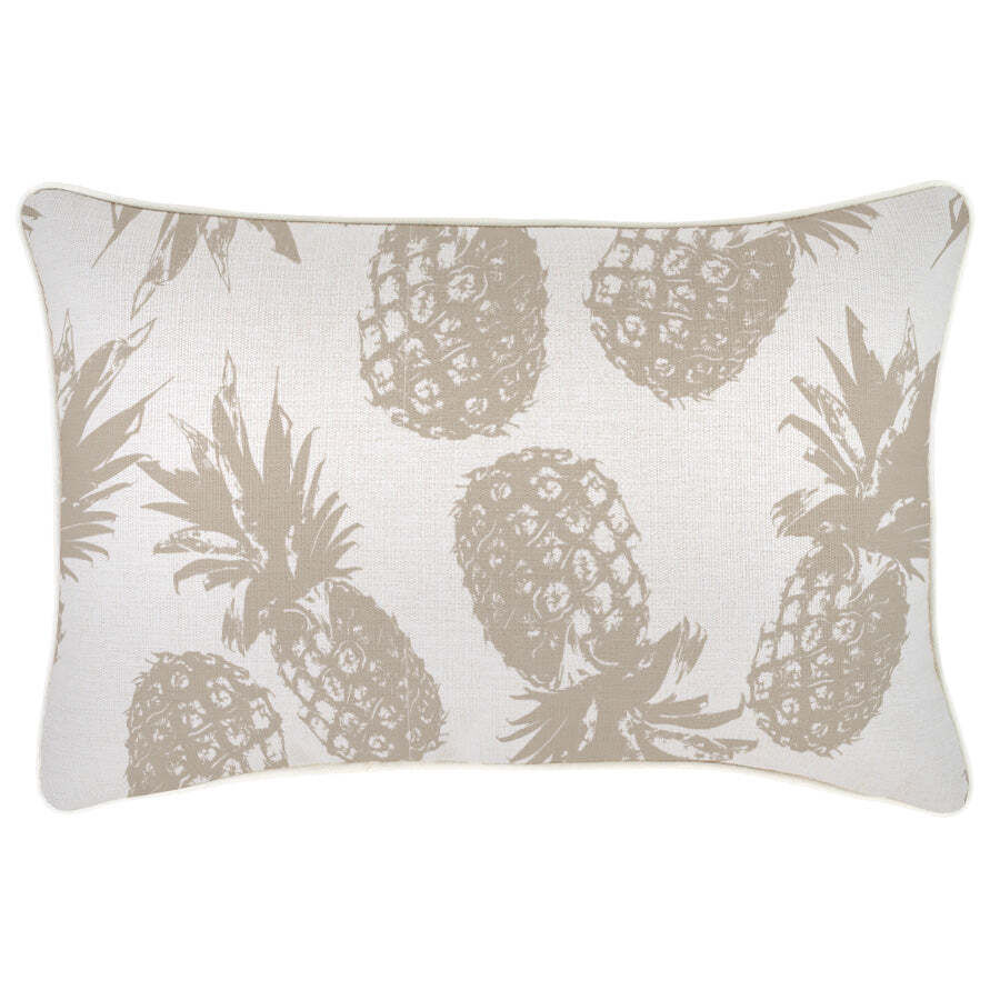 Cushion Cover-With Piping-Pineapples Beige Price