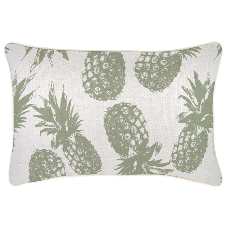 Cushion Cover-With Piping-Pineapples Sage Price