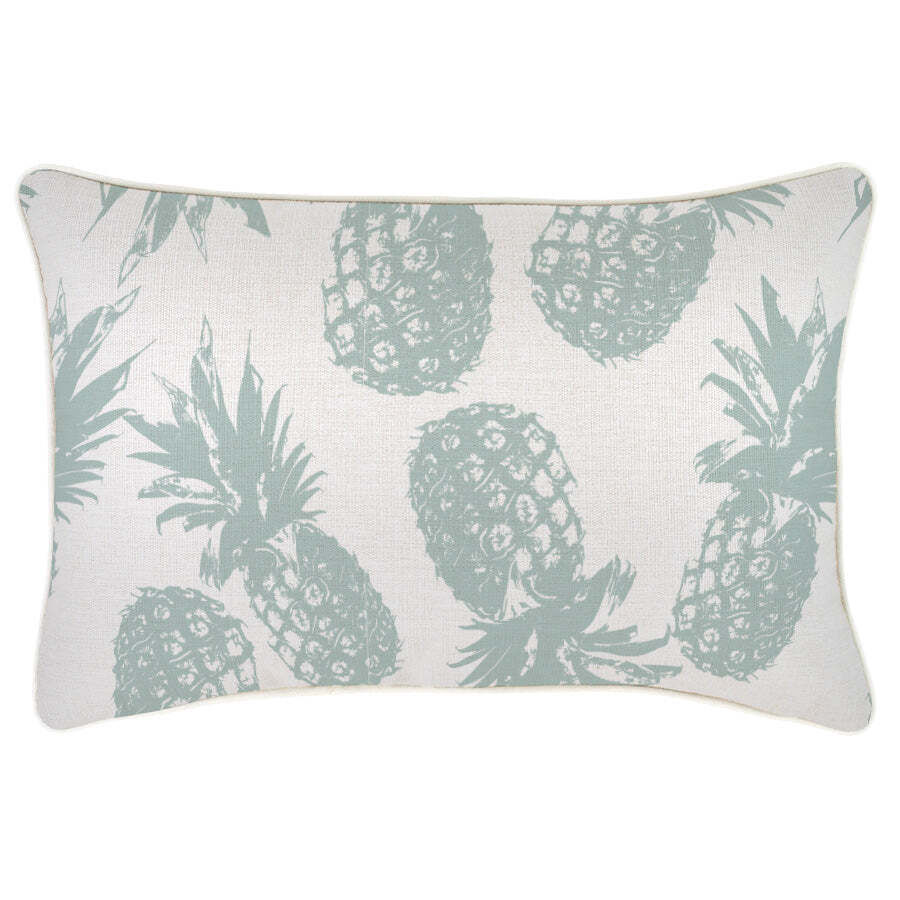 Cushion Cover-With Piping-Pineapples Seafoam Price