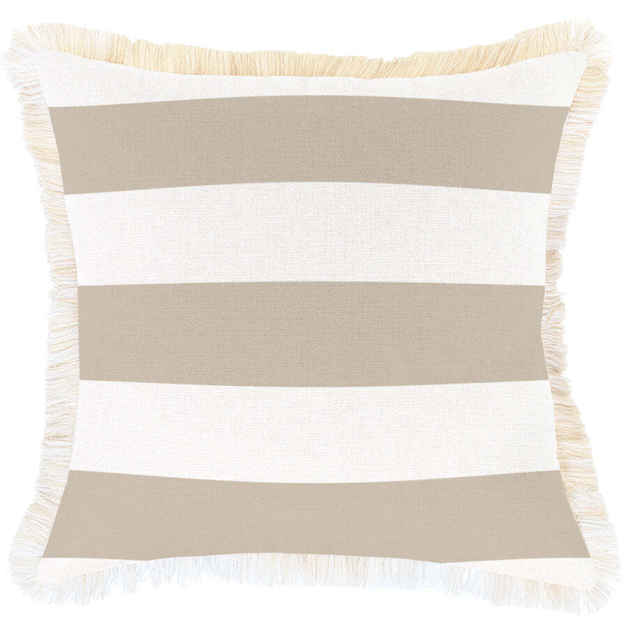 Cushion Cover-Coastal Fringe Deck-Stripe-Beige Price