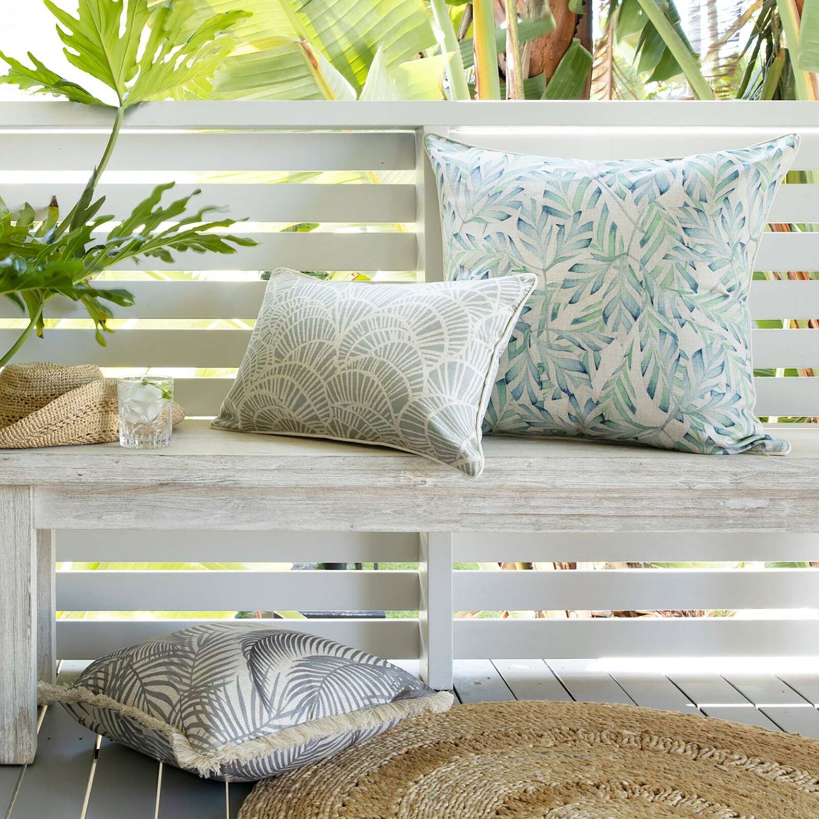 Cushion Cover-Coastal Fringe Natural-Seminyak Smoke Price