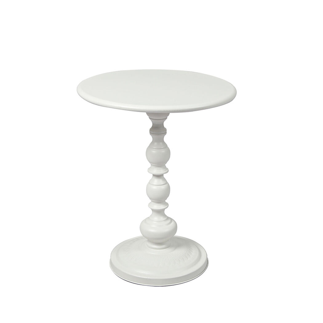 Grandville Side Table Vintage End Round Tabletop Steel Base Nightstand Antique Price