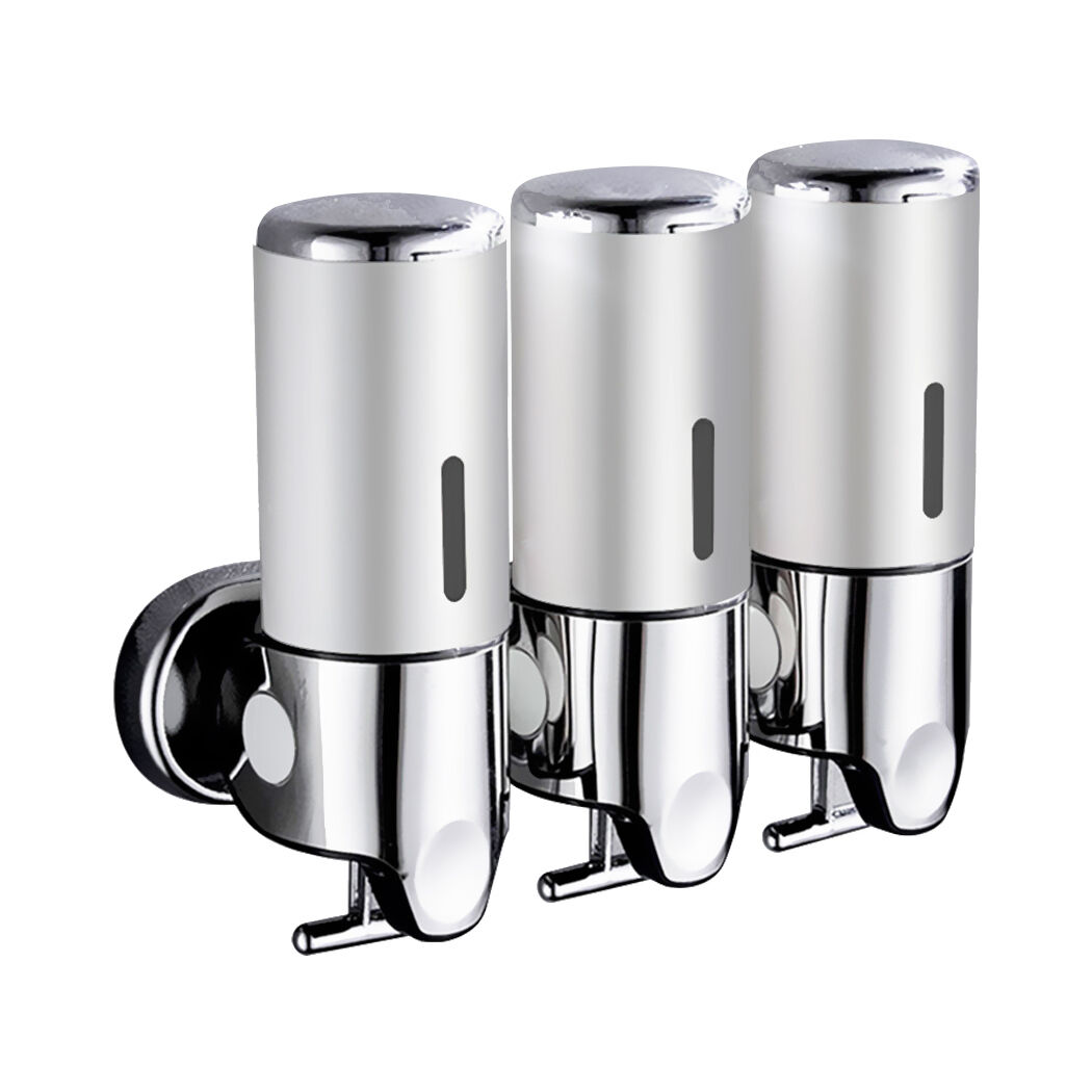 3 Bottles Bathroom Shower Soap Shampoo Gel Dispenser Pump Wall 1500ml Price