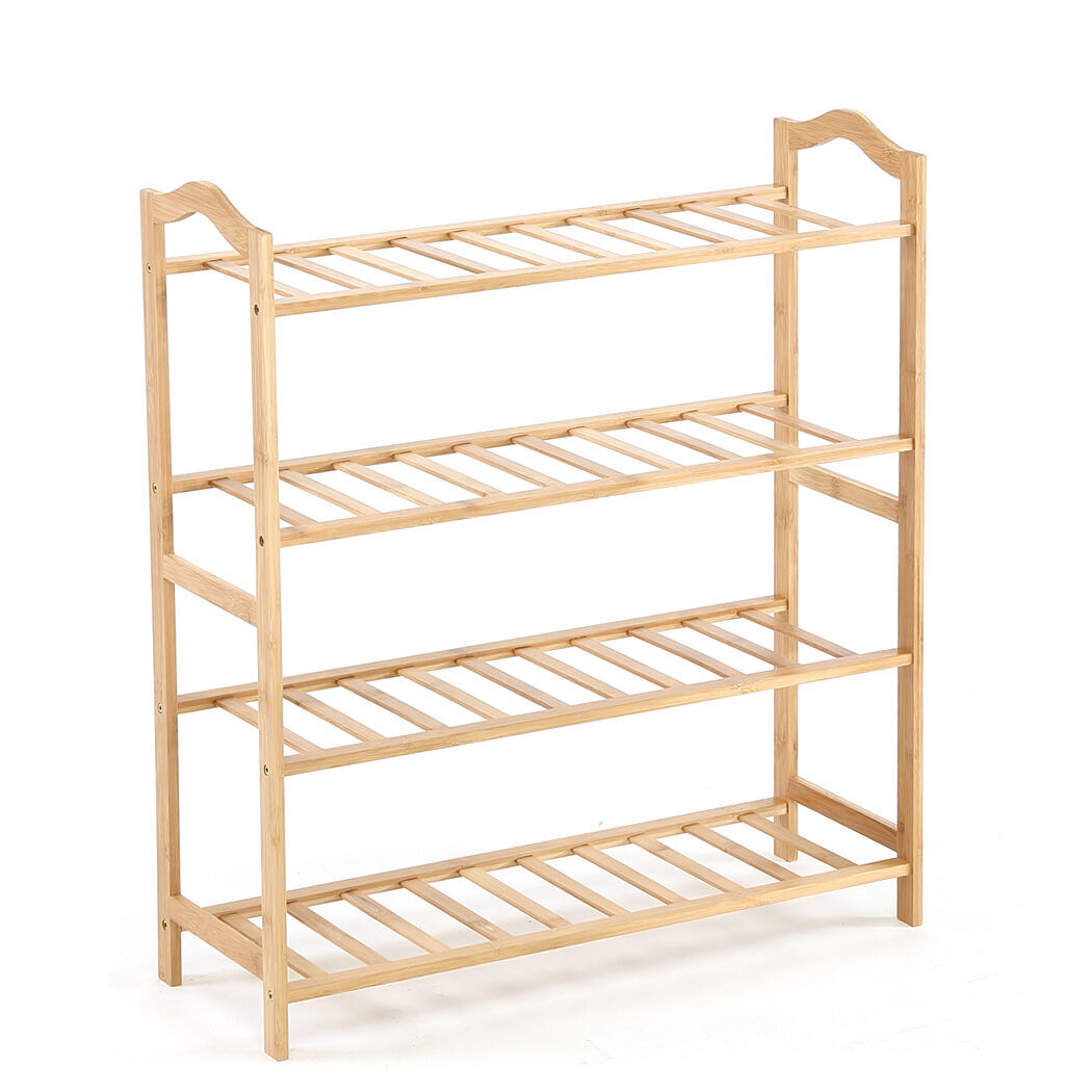 Bamboo Shoe Rack Storage Wooden - Model-2F02F4 Price
