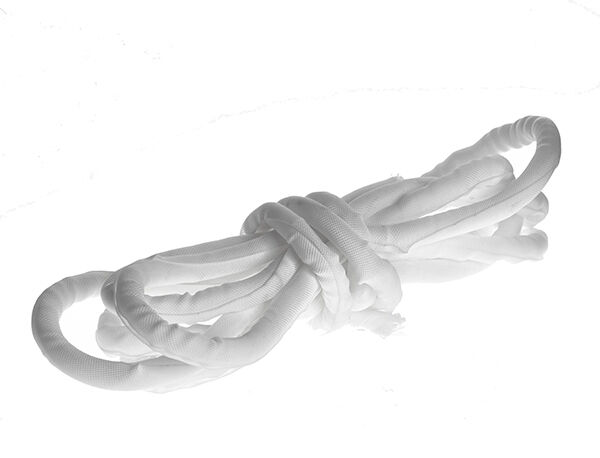 Self Closing Wrap Roll with Braided Finish: White Price