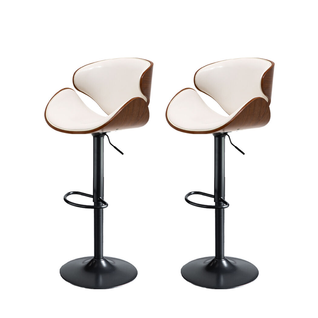 1x Bar Stools Kitchen Gas Lift Wooden Beech Stool Chair Swivel Barstools Price