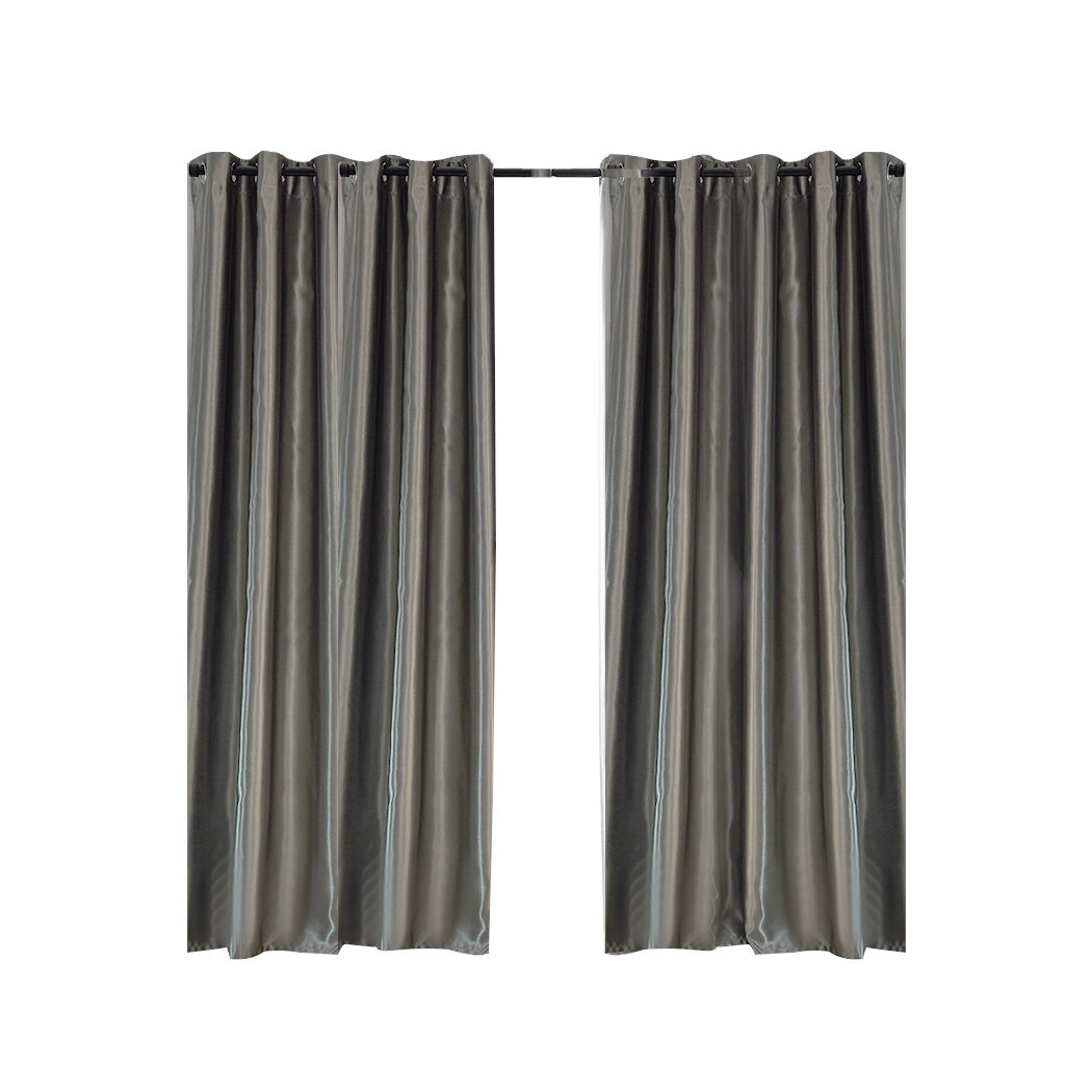 2X Blockout Curtains Blackout Curtain Window Eyelet Bedroom 132CM x 213CM Price