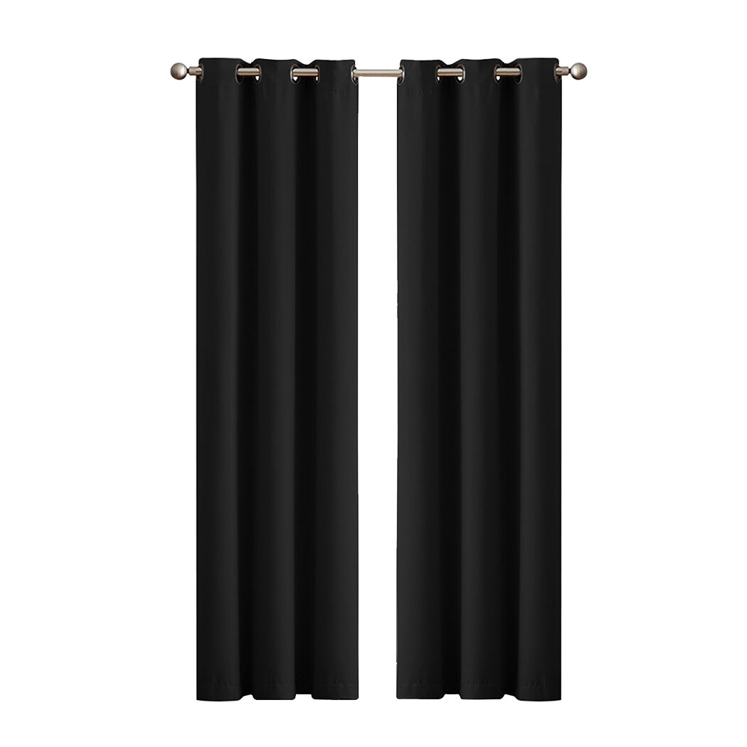 2x Blockout Curtains Panels 3 Layers Eyelet Room Darkening Price