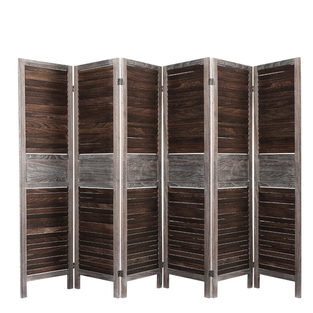 Washpool Room Divider Folding Screen Privacy Dividers Stand Wood Brown Price