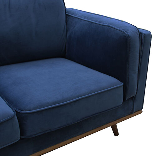 Fairless Sofa Sofa in Soft Blue Velvet Lounge Set for Living Room Couch with Wooden Frame Price