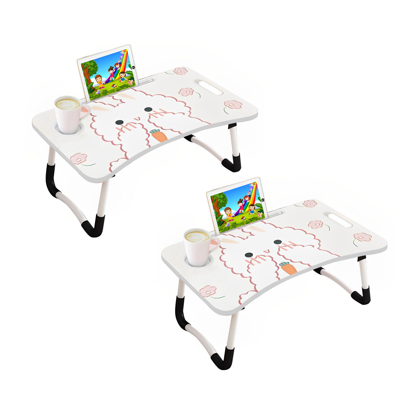 Portable Bed Table Adjustable Foldable Bed Sofa Study Table Laptop Mini Desk with Drawer and Cup Slot Home Decor Price