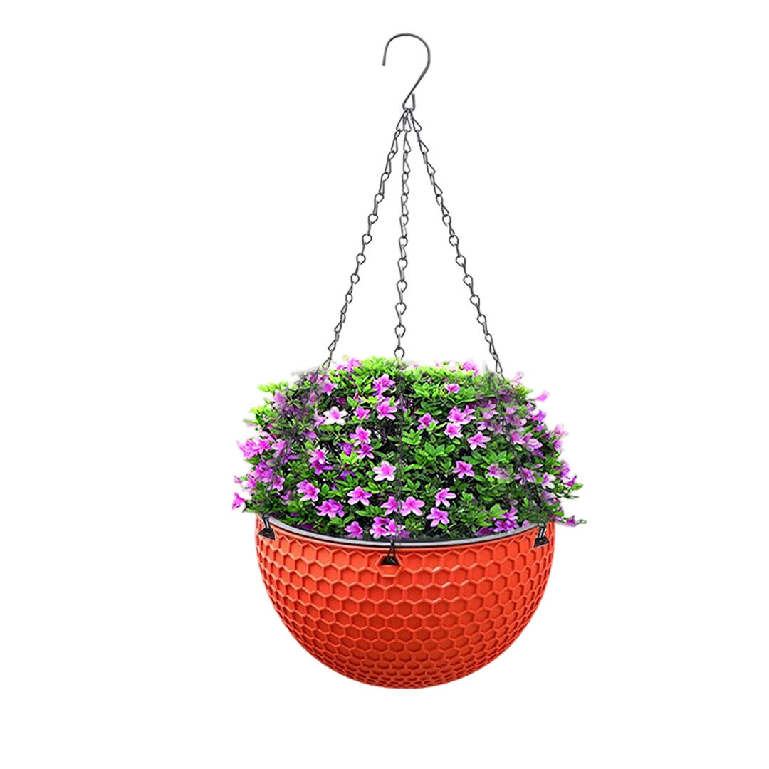 Hanging Resin Flower Pot Self Watering Basket Planter Indoor Outdoor Garden Decor Price