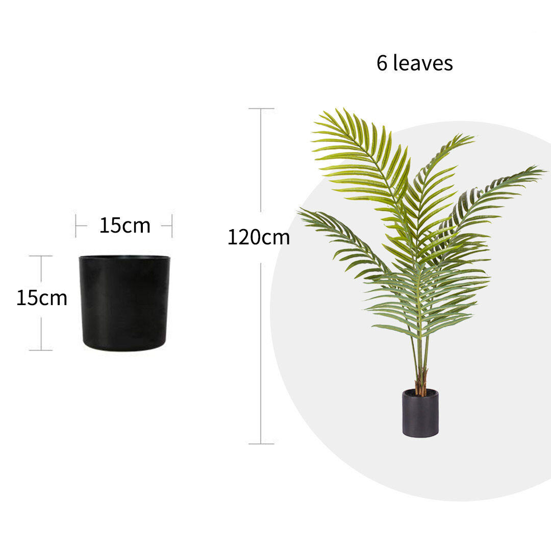 Green Artificial Indoor Rogue Areca Palm Tree Fake Tropical Plant Home Office Decor Price