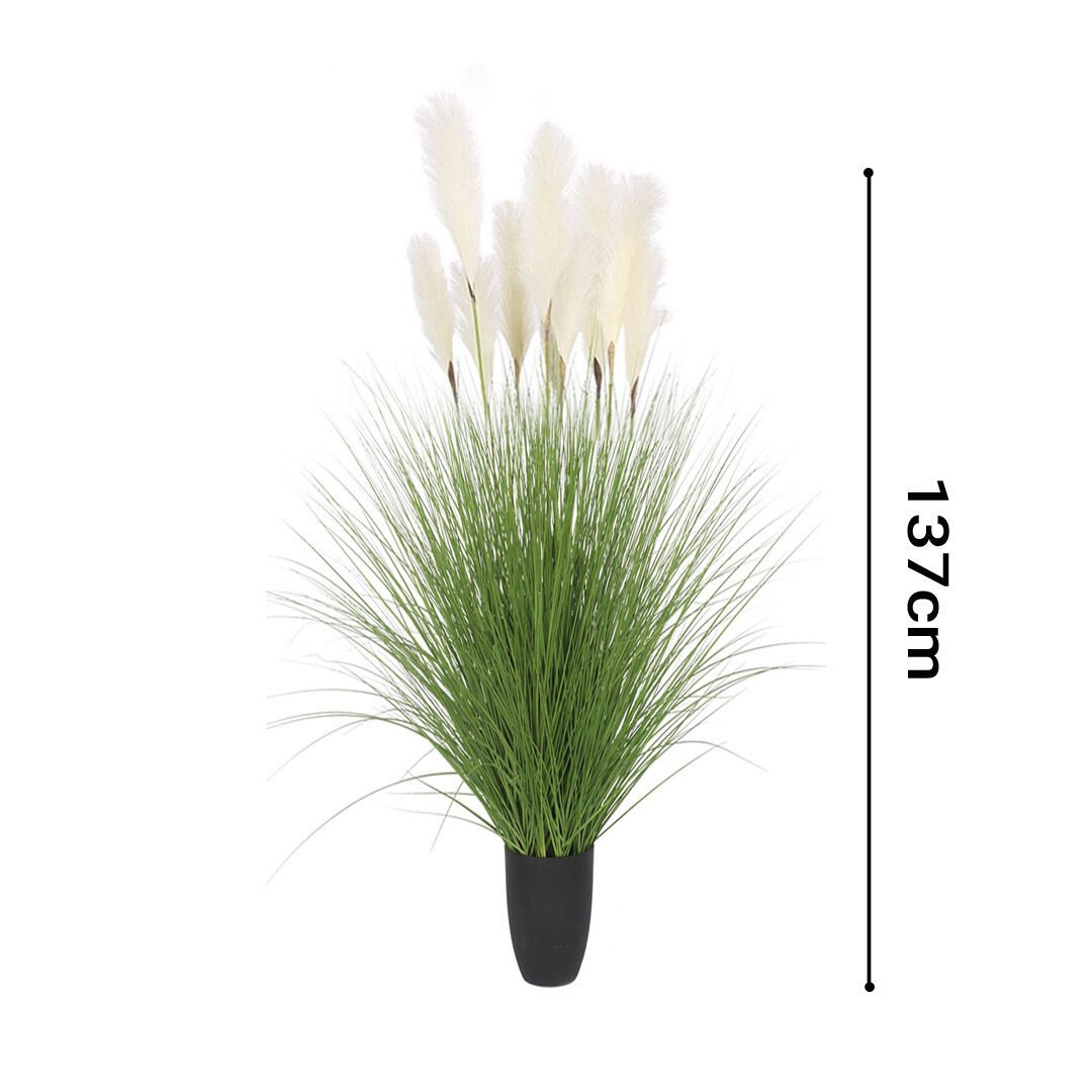 Green Artificial Indoor Potted Bulrush Grass Tree Fake Plant Simulation Decorative Price