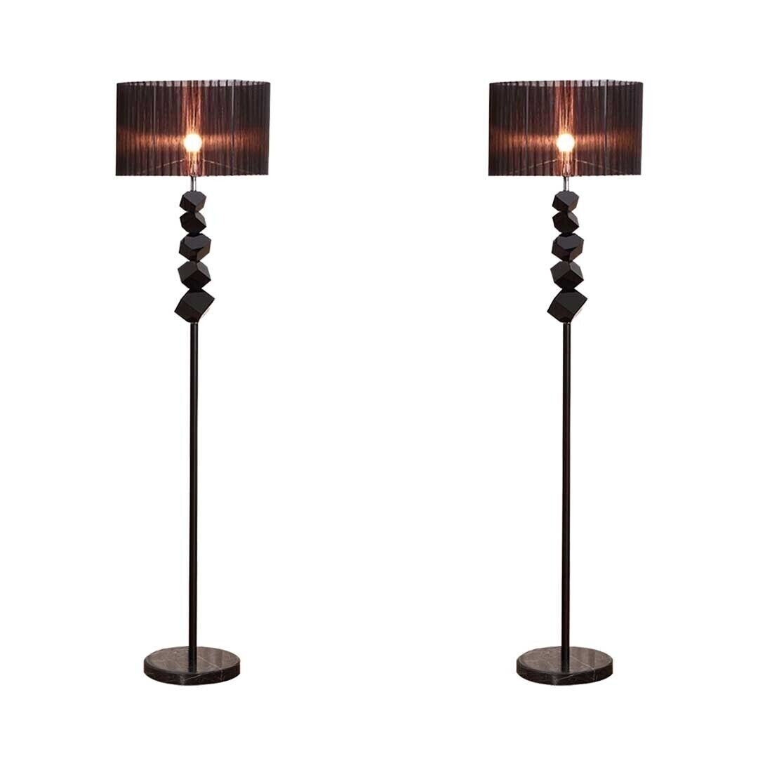 Floor Lamp Metal Base Standing Light with Dark Shade Tall Lamp Price