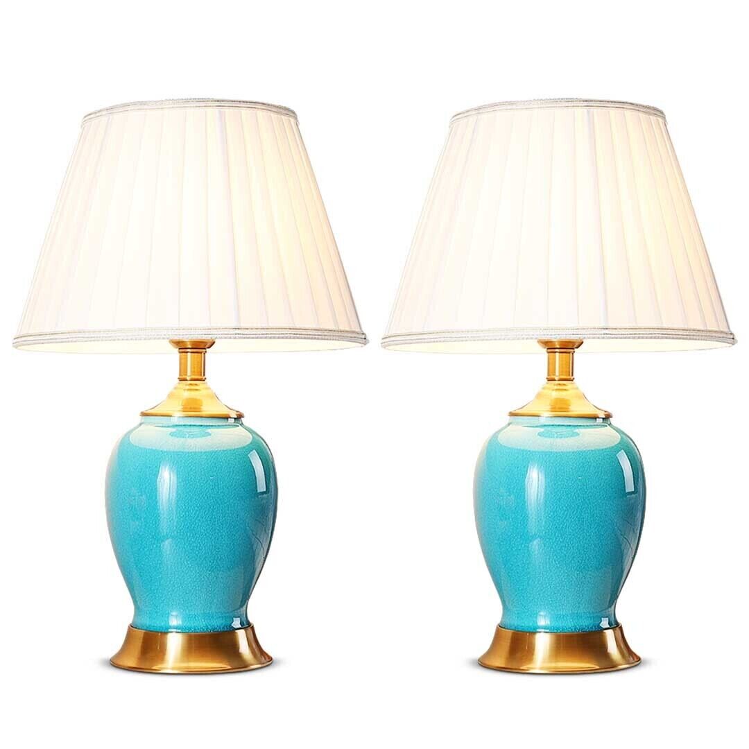 Ceramic Oval Table Lamp with Gold Metal Base Desk Lamp Price