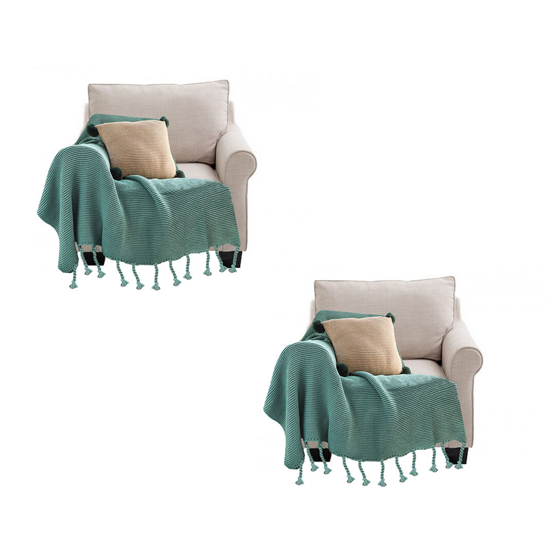 Tassel Fringe Knitting Blanket Warm Cozy Woven Cover Couch Bed Sofa Home Decor Price