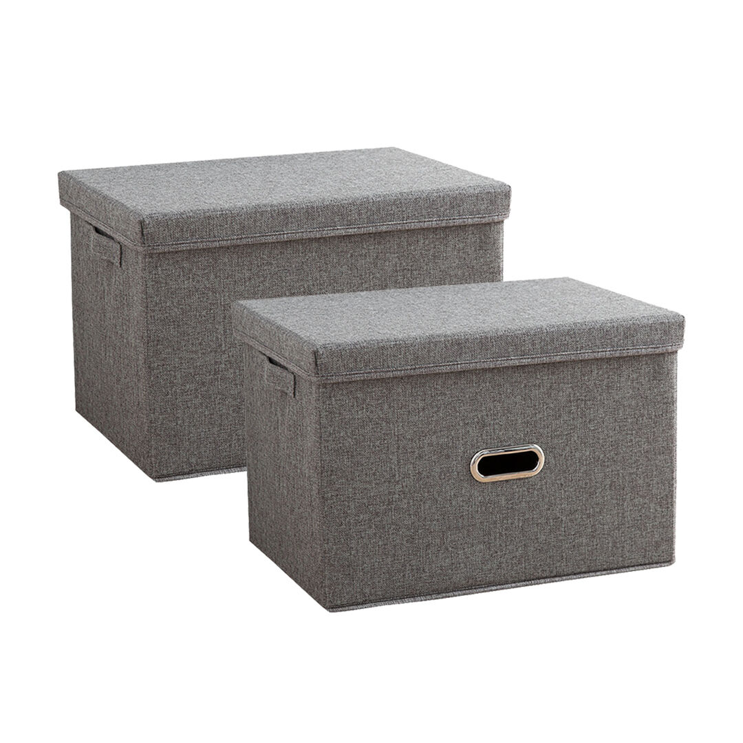 Foldable Canvas Storage Box Cube Clothes Basket Organiser Home Decorative Box Price