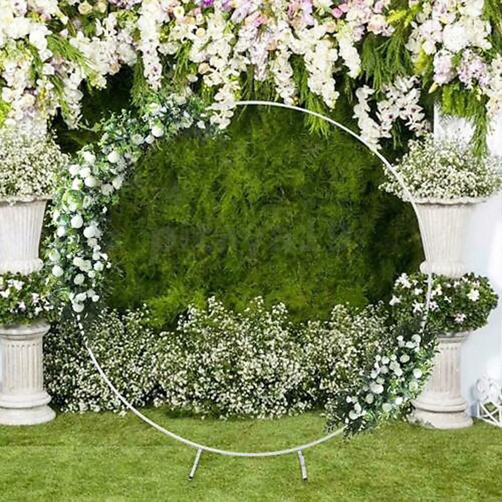 2M Wedding Hoop Round Circle Arch Backdrop Flower Display Stand Frame Background. Price