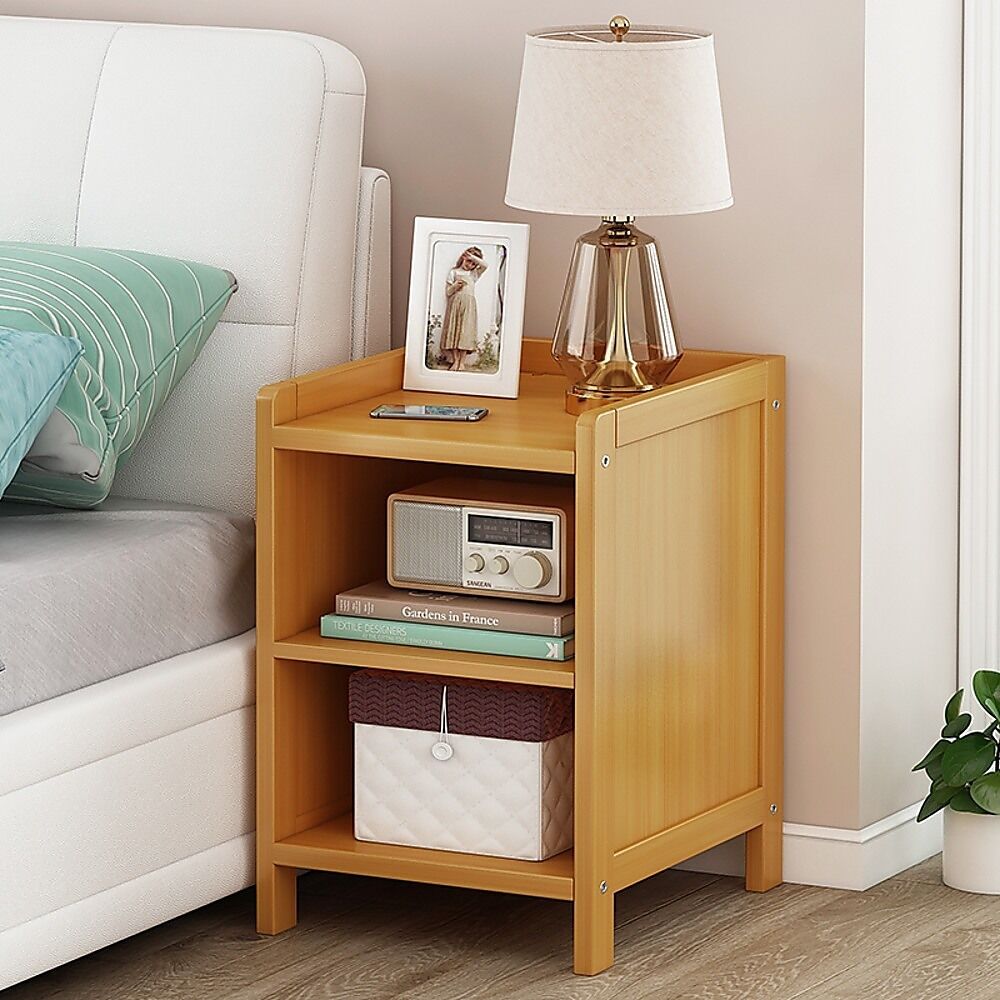 Arizona Bamboo Bedside Table Nightstand Storage Bedroom Sofa Side Stand, Price